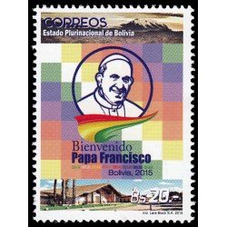 Bolivia 1569 2015 Bienvenido Papa Francisco MNH