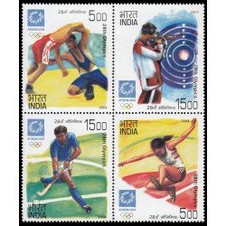 India 1798/01 2004 Juegos Olímpicos de Atenas MNH India 1798/01 2004 Juegos Olímpicos de Atenas MNH