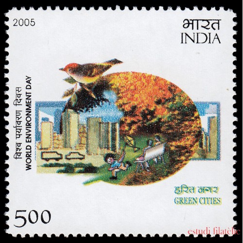 India 1856 2005 Día Mundial del Medio Ambiente MNH