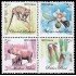 India 1843/46 2005 Flora y Fauna del noreste de la India MNH