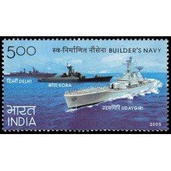 India 1881 2005 Construcción de barcos de guerra MNH India 1881 2005 Construcción de barcos de guerra MNH