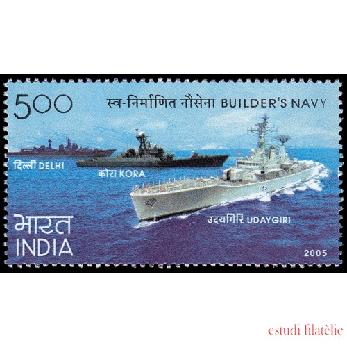 India 1881 2005 Construcción de barcos de guerra MNH