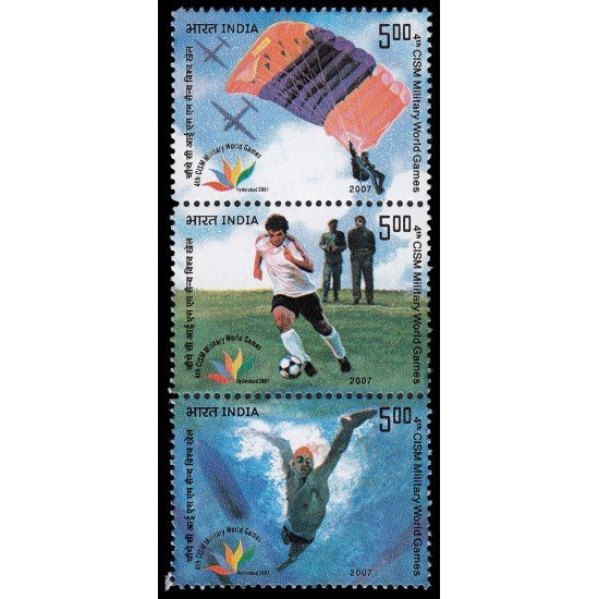 India 1999/01 2007 4 Juegos Militares Mundiales CISM MNH India 1999/01 2007 4 Juegos Militares Mundiales CISM MNH