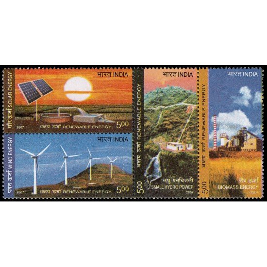 India 2005/08 2007 Energías Renovables MNH India 2005/08 2007 Energías Renovables MNH