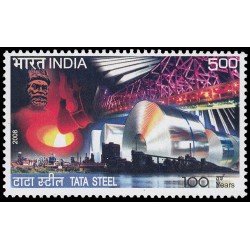 India 2033 2008 Centenario de la empresa siderúrgica Tata Steel MNH India 2033 2008 Centenario de la empresa siderúrgica Tata Steel MNH