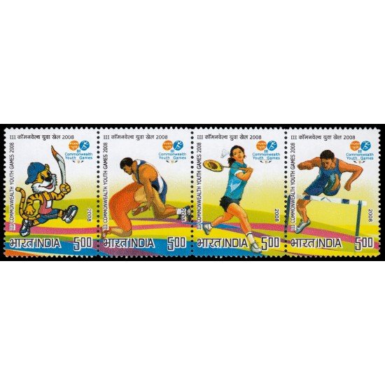 India 2060/63 2008 3 Juegos juveniles de Commonwealth MNH India 2060/63 2008 3 Juegos juveniles de Commonwealth MNH