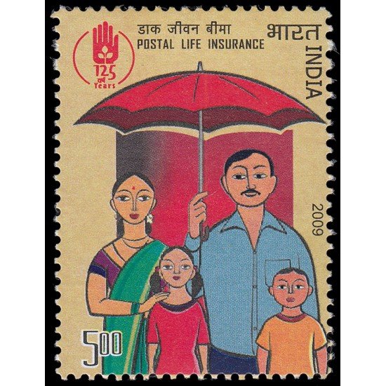 India 2116 2009 125 años del seguro de vida MNH India 2116 2009 125 años del seguro de vida MNH