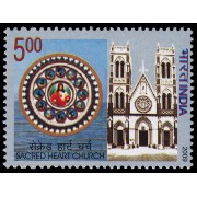 India 2139 2009 Iglesia del Sagrado Corazón Pondichery MNH