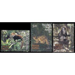 India 2169/71 2009 Fauna salvaje y rara del Noreste MNH India 2169/71 2009 Fauna salvaje y rara del Noreste MNH