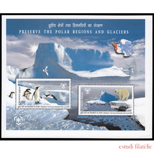 India HB 76 2009 Protección de las regiones polares y los glaciares MNH