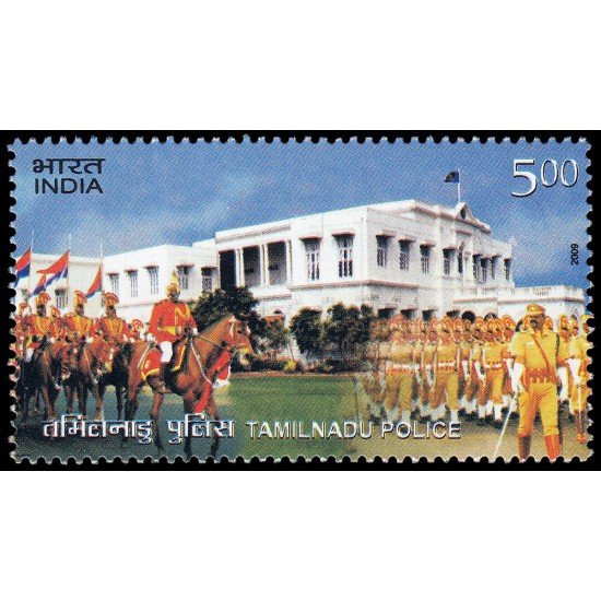 India 2201 2009 150 años Policía de Tamil Nadu MNH