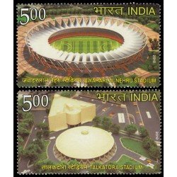 India 2263/64 2010 19 Juegos de la Commonwealth Delhi Estadios MNH India 2263/64 2010 19 Juegos de la Commonwealth Delhi Estadios MNH