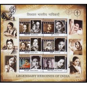 India HB 90 2011 Legendarias heroínas del cine Indio MNH