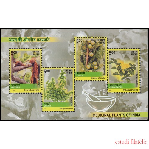 India HB 16 2003 Plantas medicinales de la India MNH