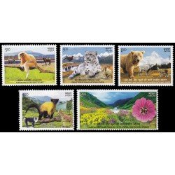 India 3339/43 2020 Parques Nacionales fauna MNH India 3339/43 2020 Parques Nacionales fauna MNH