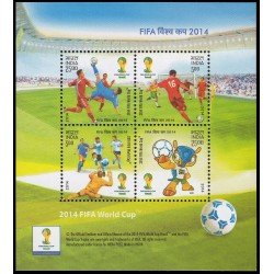 India HB 112 2014 Copa del mundo de futbol MNH India HB 112 2014 Copa del mundo de futbol MNH