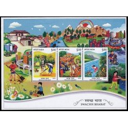India HB 115 2015 Misión Swachh Bharat MNH India HB 115 2015 Misión Swachh Bharat MNH