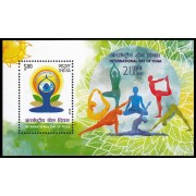 India HB 117 2015 Día internacional del Yoga MNH