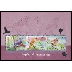 India HB 155 2017 Pájaros en peligro MNH India HB 155 2017 Pájaros en peligro MNH