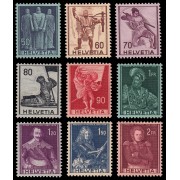 Suiza Switzerland 358/66  1941 Serie histórica MH