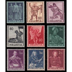 Suiza Switzerland 358/66 1941 Serie histórica MH Suiza Switzerland 358/66 1941 Serie histórica MH