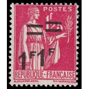 France Francia 483b 1940-41 paz paix Doble sobrecarga MNH