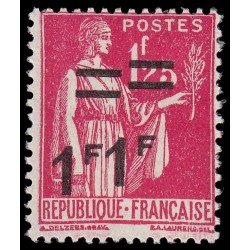 France Francia 483b 1940-41 paz paix Doble sobrecarga MNH France Francia 483b 1940-41 paz paix Doble sobrecarga MNH