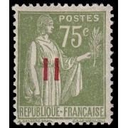 France Francia 480c 1940-41 paz paix Valor sobre valor con barras MNH
