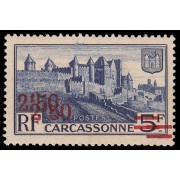 France Francia 490a 1940-41 Carcassone Doble sobrecarga MNH
