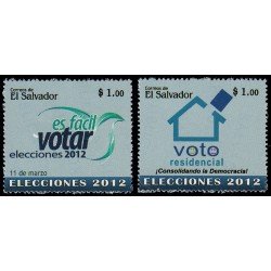 El Salvador 1829/30 2012 Elecciones 2012 Voto MNH El Salvador 1829/30 2012 Elecciones 2012 Voto MNH