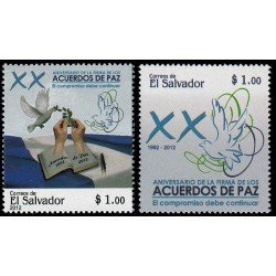 El Salvador 1833/34 2012 Aniv. acuerdos de paz MNH El Salvador 1833/34 2012 Aniv. acuerdos de paz MNH