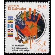El Salvador 1868 2015 Día internacional de la eliminación de la violencia contra la mujer MNH
