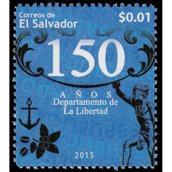 El Salvador 1869 2015 150 años Departamento de la Libertad MNH El Salvador 1869 2015 150 años Departamento de la Libertad MNH
