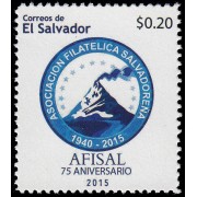 El Salvador 1870 2015 75 aniv. Afisal MNH