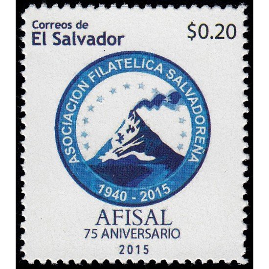 El Salvador 1870 2015 75 aniv. Afisal MNH El Salvador 1870 2015 75 aniv. Afisal MNH