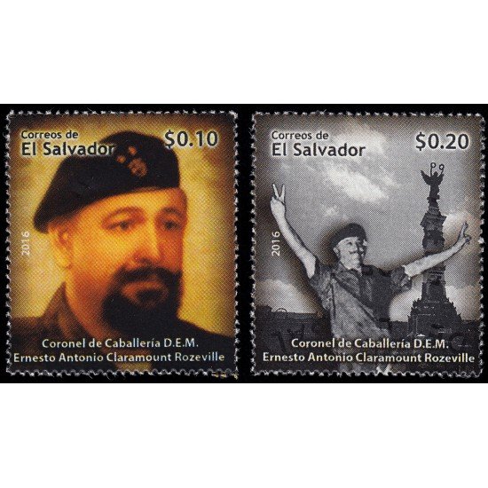 El Salvador 1874/75 2016 Coronel de Caballería Ernesto Antonio Claramount MNH El Salvador 1874/75 2016 Coronel de Caballería Ernesto Antonio Claramount MNH