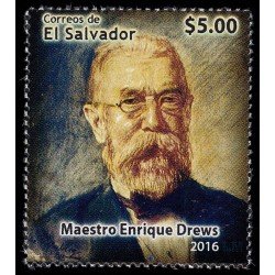 El Salvador 1880 2016 Maestro Enrique Drews MNH El Salvador 1880 2016 Maestro Enrique Drews MNH