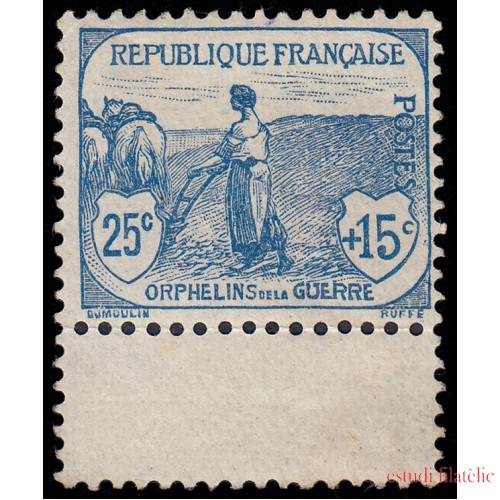 France Francia 151 1917-18 Orphelins Sin goma