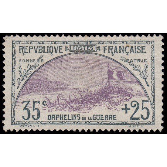 France Francia 152 1917-18 Orphelins MH