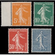 France Francia 158/61 1921-22 Semeuse MNH