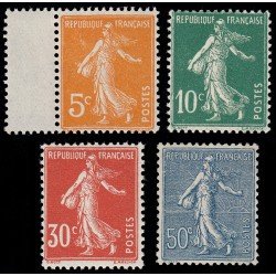 France Francia 158/61 1921-22 Semeuse MNH France Francia 158/61 1921-22 Semeuse MNH