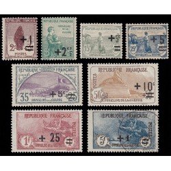 France Francia 162/69 1922 Orphelins En beneficio de huérfanos de guerra MH France Francia 162/69 1922 Orphelins En beneficio de huérfanos de guerra MH