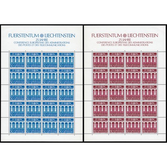 Liechtenstein 778/79 1984 Europa 25º aniversario de la CEPT MNH Liechtenstein 778/79 1984 Europa 25º aniversario de la CEPT MNH