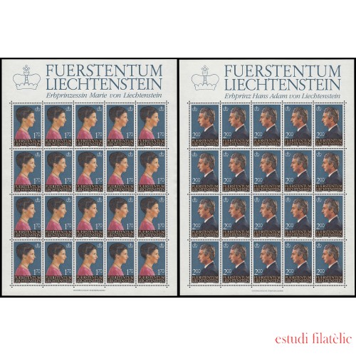 Liechtenstein 802/03 1984 Pareja principesca MNH