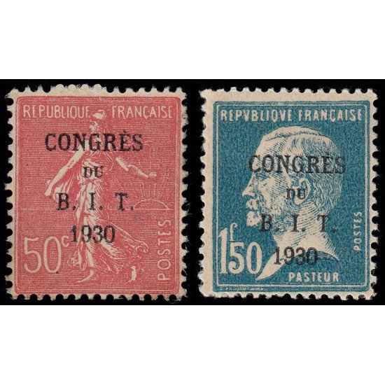 France Francia 264/65 1930 Travail MH France Francia 264/65 1930 Travail MH
