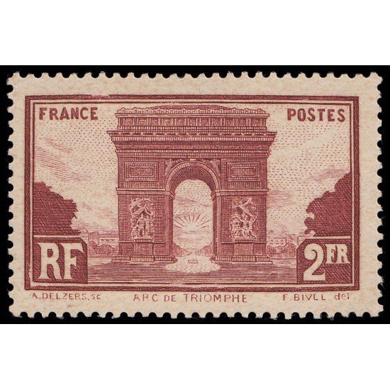 France Francia 258 1929-1931 Arc Triomphe Etoile MH France Francia 258 1929-1931 Arc Triomphe Etoile MH