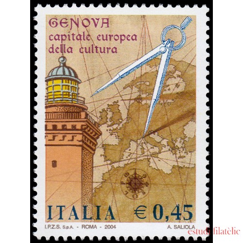 Italia Italy 2689 2004 Génova capital europea de la cultura 2004 MNH