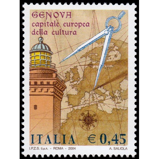 Italia Italy 2689 2004 Génova capital europea de la cultura 2004 MNH Italia Italy 2689 2004 Génova capital europea de la cultura 2004 MNH