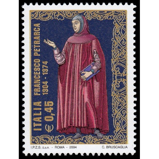 Italia Italy 2699 2004 700 aniv. nacimiento de Petrarca MNH Italia Italy 2699 2004 700 aniv. nacimiento de Petrarca MNH