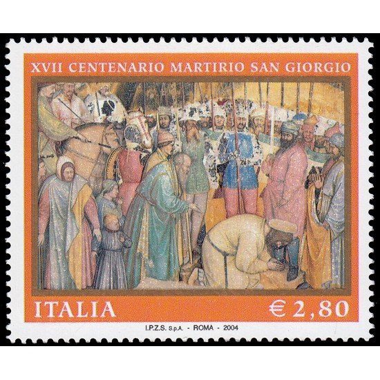 Italia Italy 2713 2004 Martirio de San Jorge MNH Italia Italy 2713 2004 Martirio de San Jorge MNH